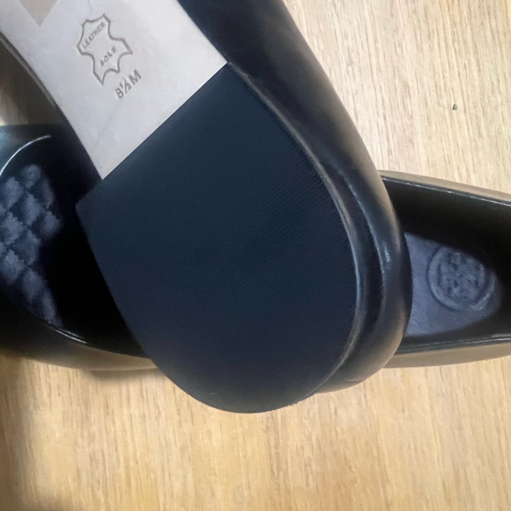 TORY BURCH GIGI 55MM EMBELLISHED
POINTY TOE PUMP BLACK size 8.5 women New - Picture 7 of 14